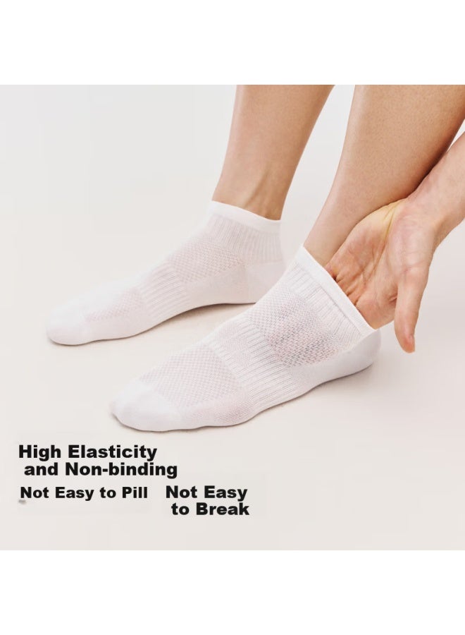 Beneunder Men's Socks, 6 Pairs, Cotton, Odor-resistant, All-season Short Socks, Sweat-absorbing, Antibacterial, Casual Socks - Image 2