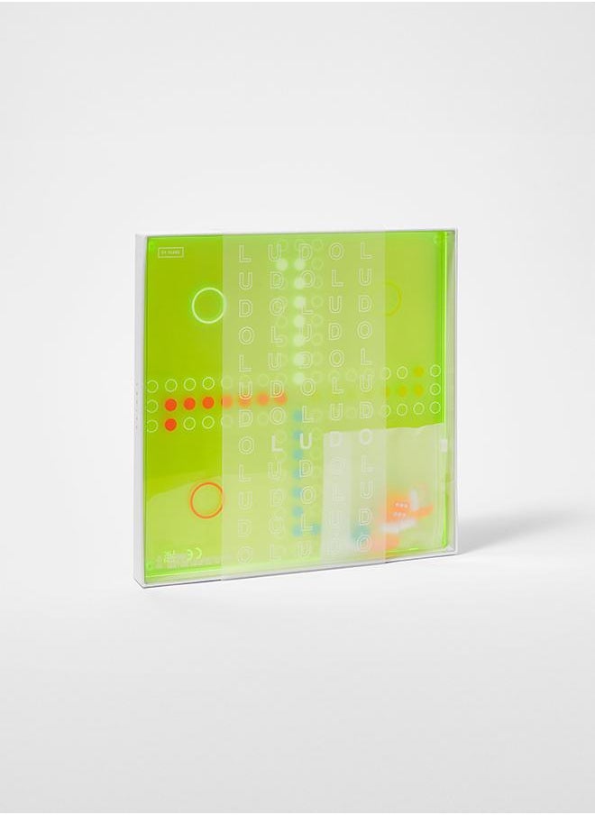 SUNNY LIFE - Neon Lucite Ludo Game | Indoor Game for All Ages | Board Game for Indoor Fun | Ludo Game | Board Game for adults and kids - Image 1