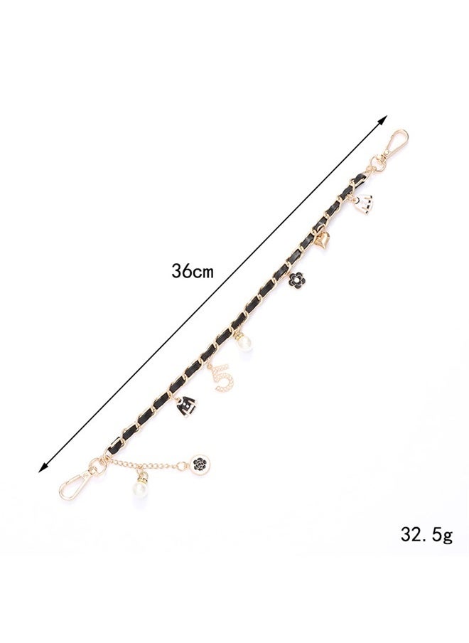 yongsheng 2pcs Double Chain Phone Charm Case Accessory leather string hand chain, Phone Charm, Detachable Anti Theft Strap  - Image 4