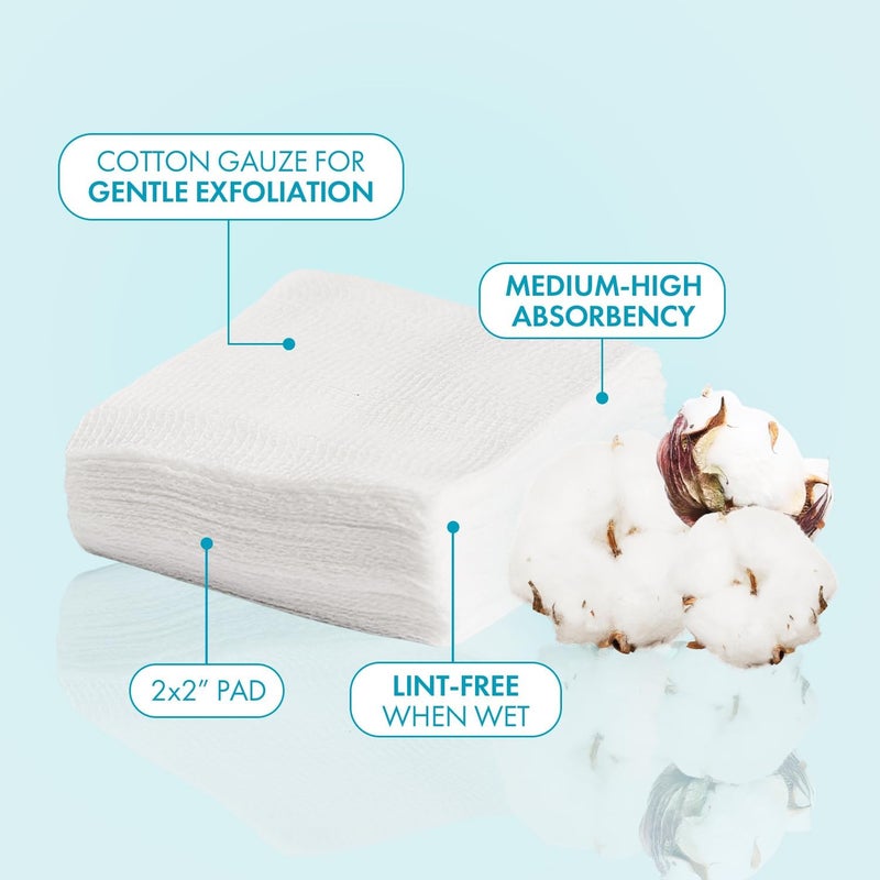 Intrinsics Nail Tech's Choice Cotton Filled Gauze - 2" x 2" - 200 Count - Image 2