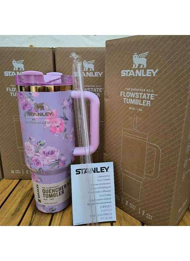 Stanley Stainless Steel Vacuum Insulated Tumbler with Lid and Straw for Water, Iced Tea or Coffee, Smoothie More 40oz - Image 3