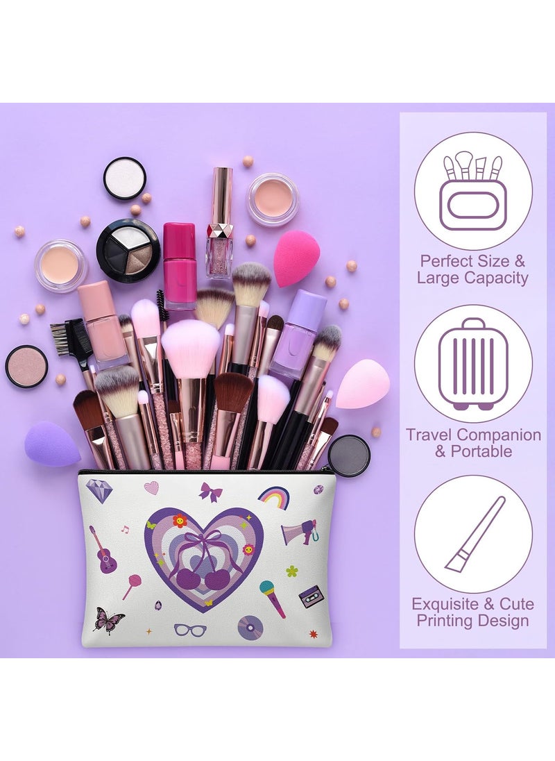 Reginary Reginary 12 Pcs Olivia Music Makeup Bags Singer Cosmetic Bags Music Lover Gifts Singer Fans Organizer Zipper Pouch Concert Musical Merch Stuff for Women Birthday Gifts  - Image 5