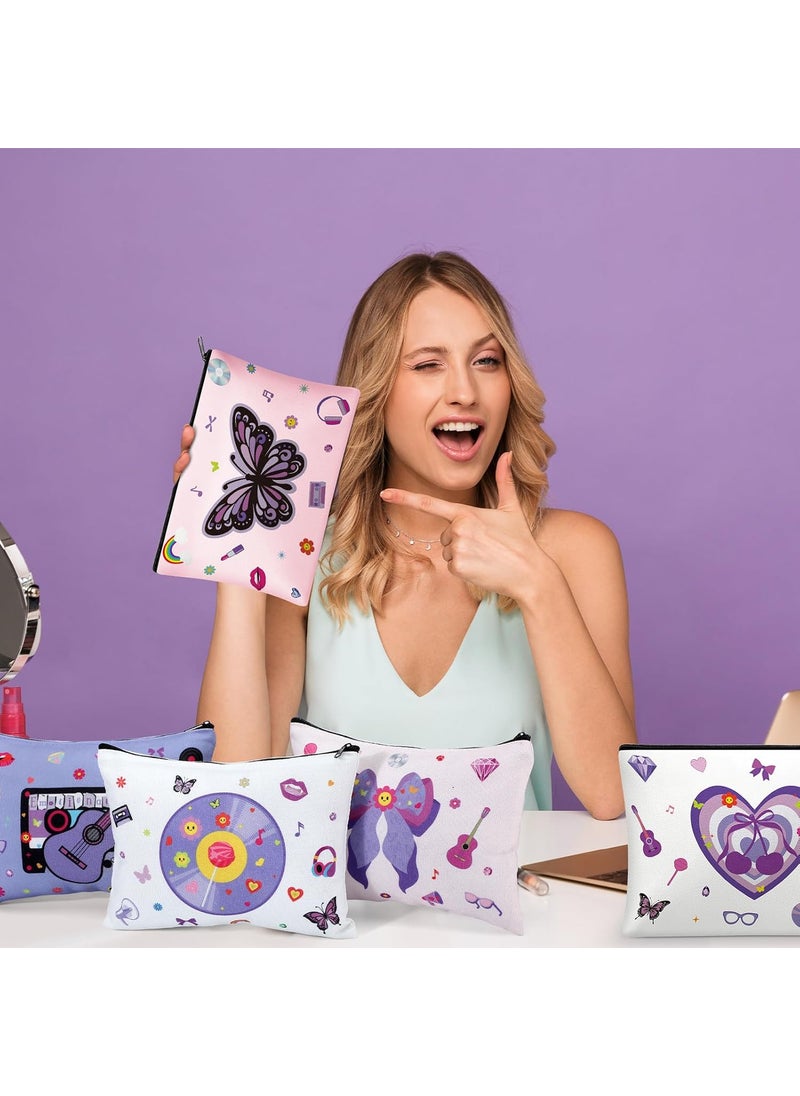 Reginary Reginary 12 Pcs Olivia Music Makeup Bags Singer Cosmetic Bags Music Lover Gifts Singer Fans Organizer Zipper Pouch Concert Musical Merch Stuff for Women Birthday Gifts  - Image 2