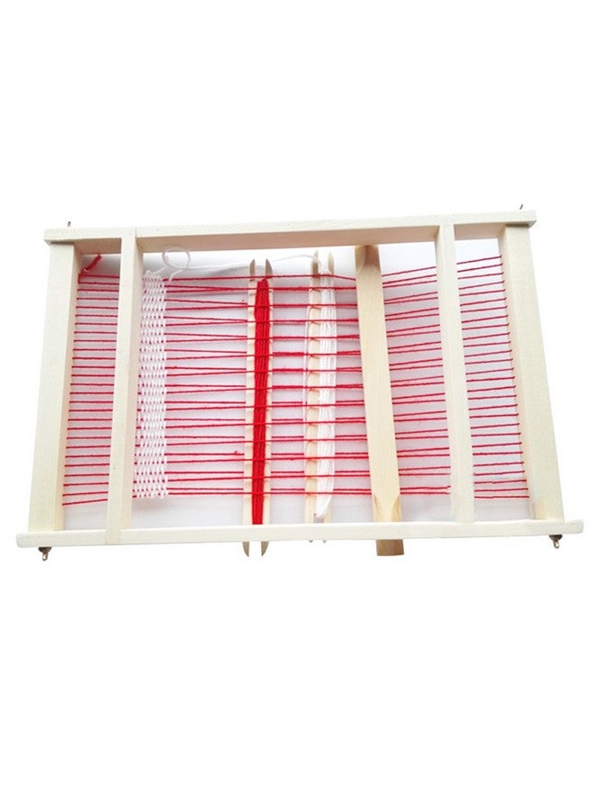 Kissbuty Wooden Multicraft Weaving Loom Large Weaving Frame To Handcraft For Kids And Beginners 9.9 By 15.7 By 1.3 Inches (Wooden) - Image 2
