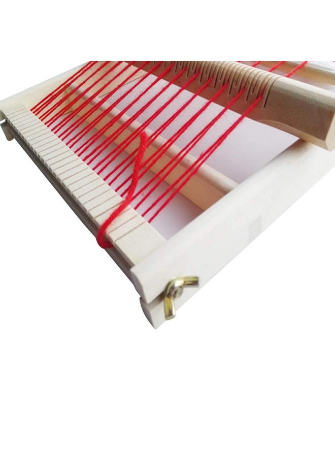 Kissbuty Wooden Multicraft Weaving Loom Large Weaving Frame To Handcraft For Kids And Beginners 9.9 By 15.7 By 1.3 Inches (Wooden) - Image 3