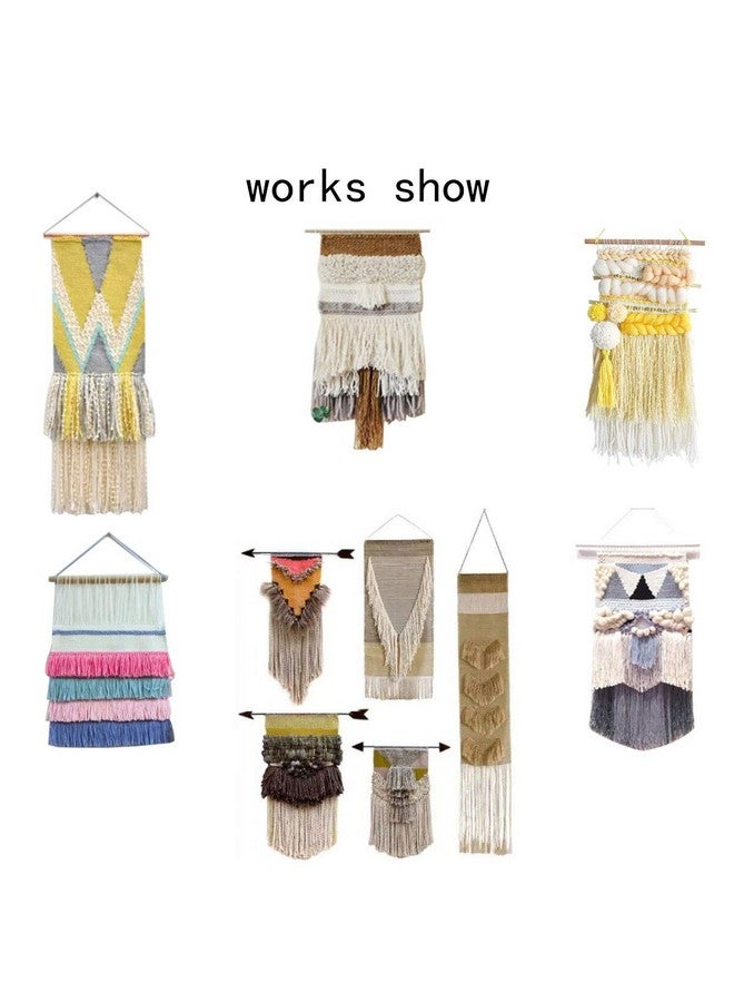 Kissbuty Wooden Multicraft Weaving Loom Large Weaving Frame To Handcraft For Kids And Beginners 9.9 By 15.7 By 1.3 Inches (Wooden) - Image 4