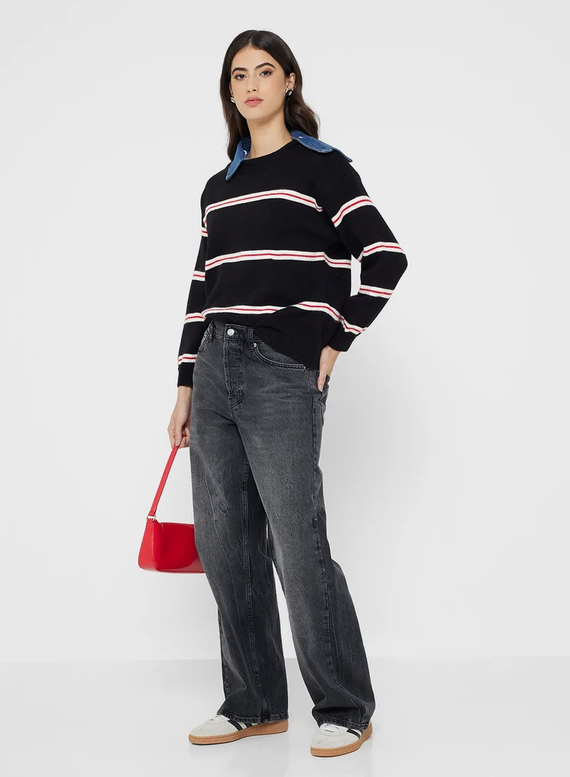 Ginger Classic Knitted Stripe Sweater