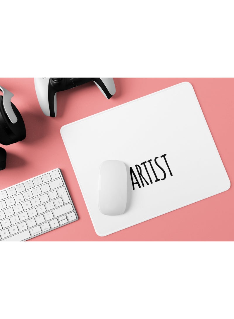 LIT Mouse Pad Square Artist Non-Slip Rubber Base Round Mousepad With Designs For Working And Gaming - Image 1