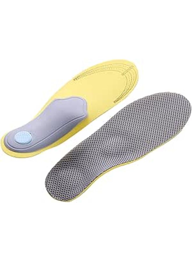 Arch Support Shoe Insoles for Men Breathable Anti Slip Flat Feet Correction Gray Size 40 46 - Image 1