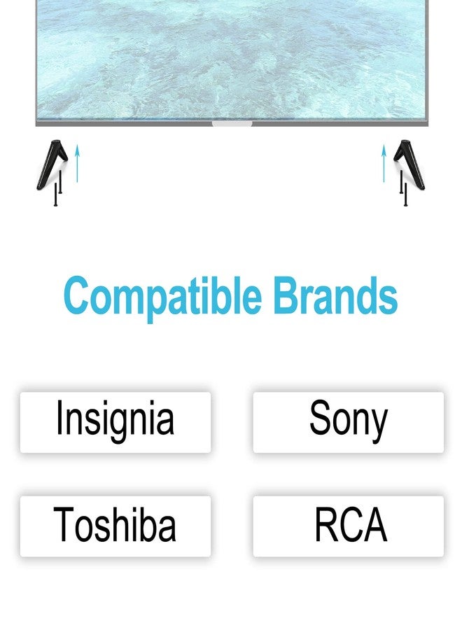 Maozhren طقم براغي وصواميل تثبيت عالمية لحامل التلفزيون لأجهزة Insignia وSony وToshiba وRCA وRoku، يتضمن صواميل تثبيت. - Image 2