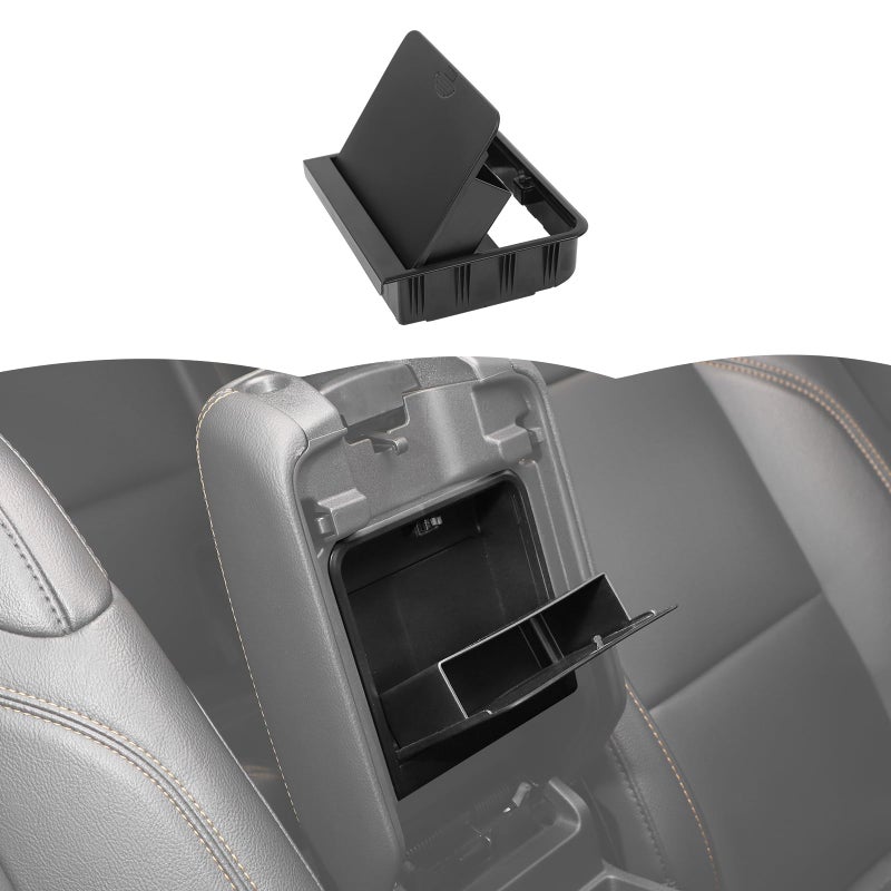 RT-TCZ RTTCZ Center Console Armrest Pad Storage Box Insert Hidden Tray Organizer Interior Accessories Compatible with Jeep Wrangler JL JLU Gladiator JT 20182024 - Image 2