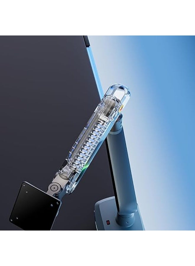 NB NORTH BAYOU NB Gaming Monitor Arm – Heavy Duty Adjustable Arm for 32–60 Inch Screens, Supports up to 20kg, VESA 75/100, Multi-Angle, Premium Aluminum, Lake Blue - Image 2