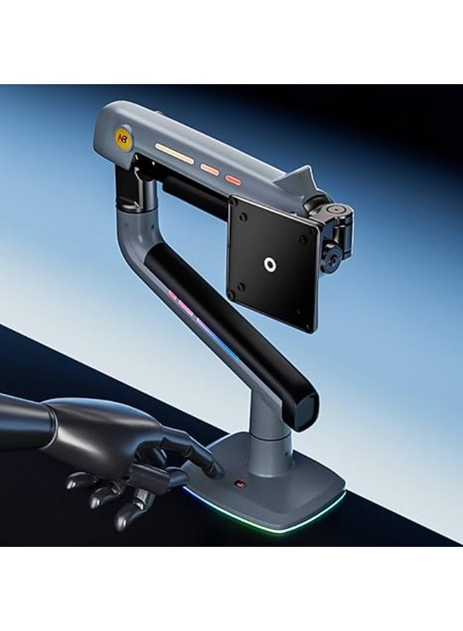 NB NORTH BAYOU NB Gaming Monitor Arm – Heavy Duty Adjustable Arm for 32–60 Inch Screens, Supports up to 20kg, VESA 75/100, Multi-Angle, Premium Aluminum, Lake Blue - Image 4