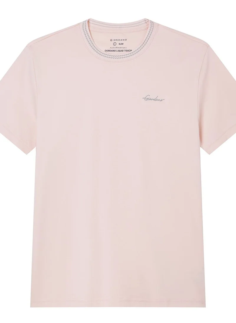 Giordano  Men's Slim Fit Liquid Touch Cotton Tee for Men | Best Price UAE