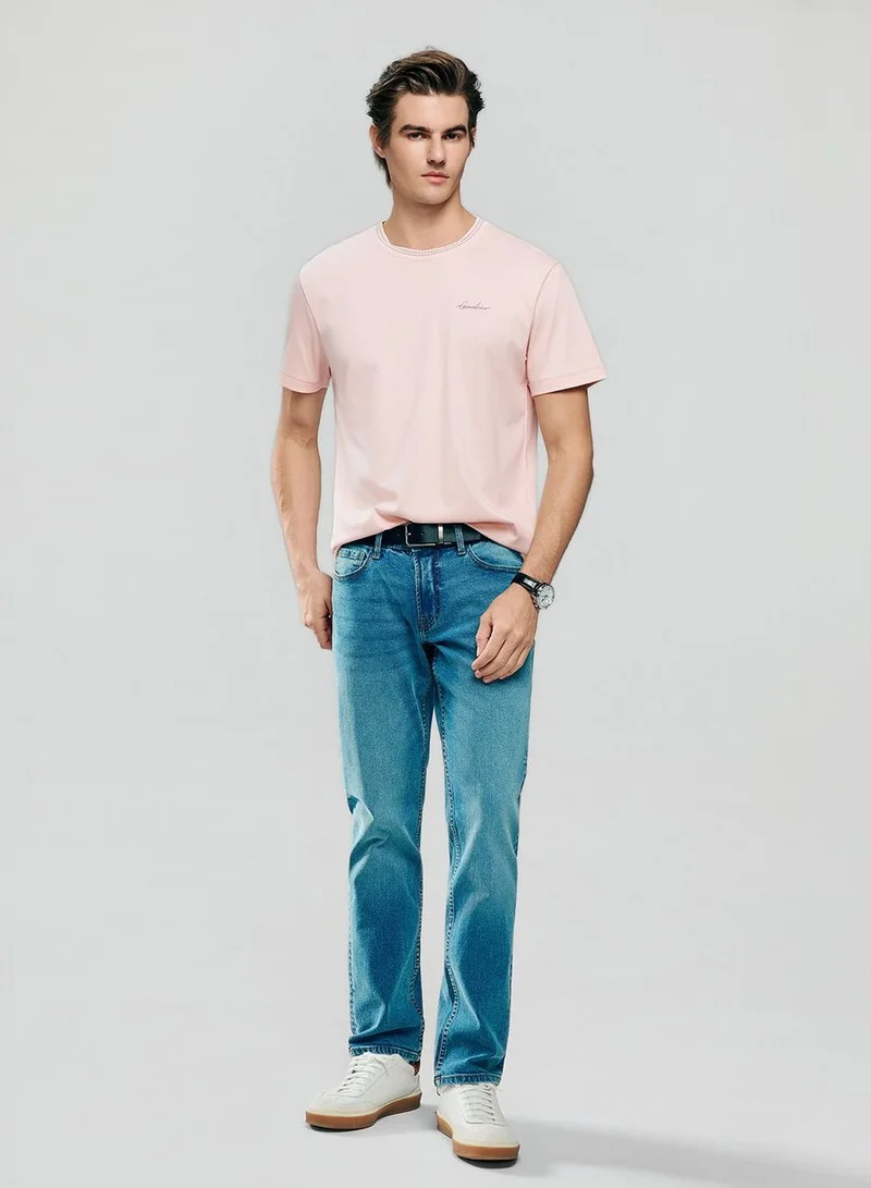جيوردانو Men's Slim Fit Liquid Touch Cotton Tee