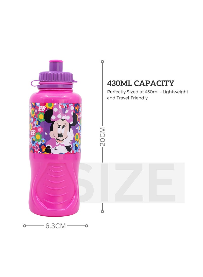 Stor Ergo Sport Water Bottle 430 Ml Minnie Bold Florals - Image 2