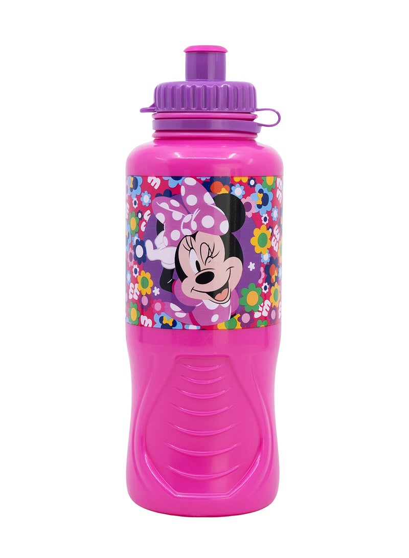 Stor Ergo Sport Water Bottle 430 Ml Minnie Bold Florals - Image 1