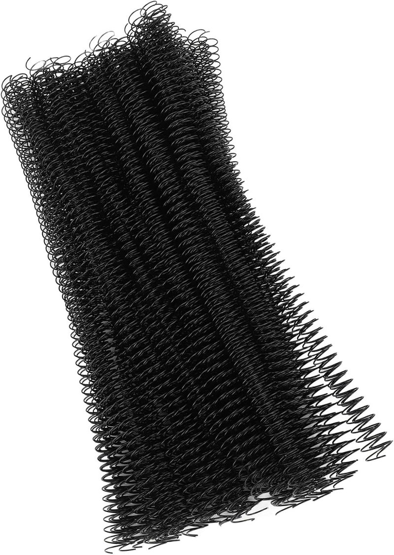 Cost effective fine quality Spiral Binding Coils, 100Pcs 360 Degree Rotation Wire Binding Spines 1/2in Multipurpose for Engineering Documents (Black) Diverse requirement fit - Image 1