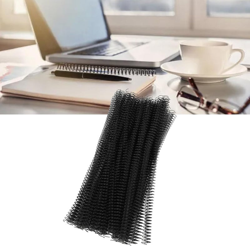Cost effective fine quality Spiral Binding Coils, 100Pcs 360 Degree Rotation Wire Binding Spines 1/2in Multipurpose for Engineering Documents (Black) Diverse requirement fit - Image 3