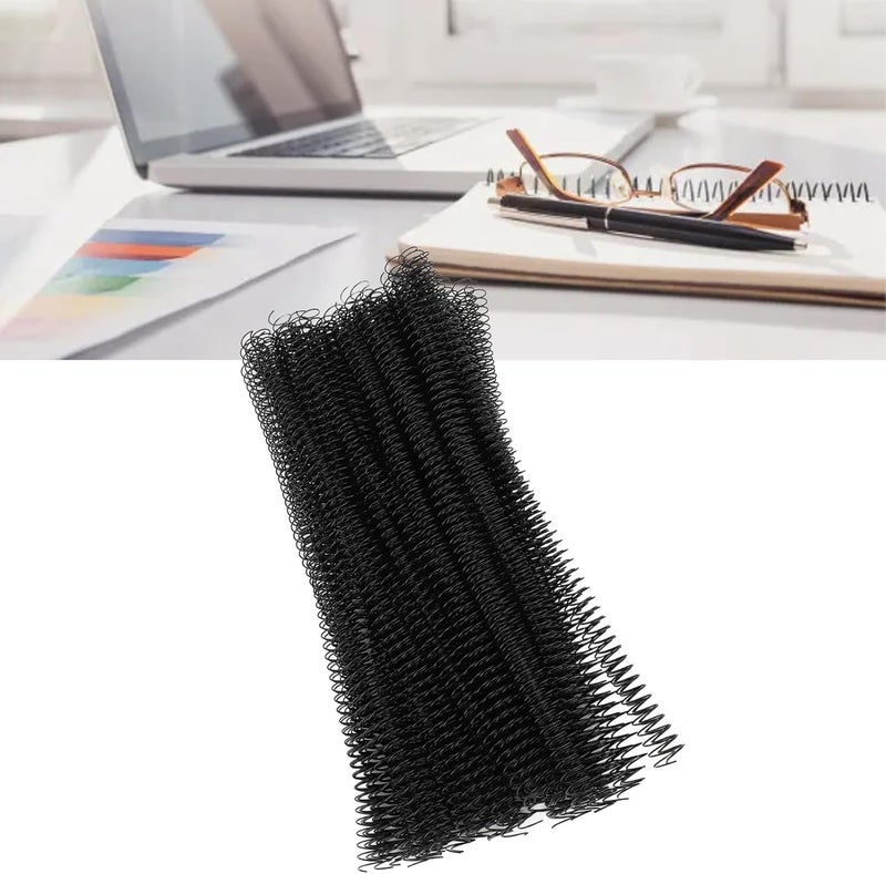 Cost effective fine quality Spiral Binding Coils, 100Pcs 360 Degree Rotation Wire Binding Spines 1/2in Multipurpose for Engineering Documents (Black) Diverse requirement fit - Image 4