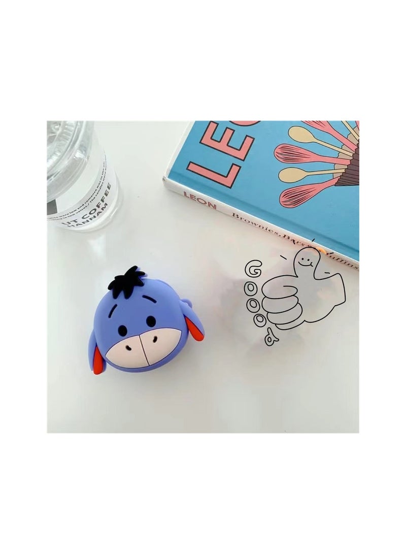Silicone Cartoon Earbuds Case Protective Cover with Keychain Fit for Samsung Galaxy Buds2 Pro (2022) /Galaxy Buds 2 (2021) /Galaxy Buds Pro (2021) /Galaxy Buds Live (2020)  - Image 2