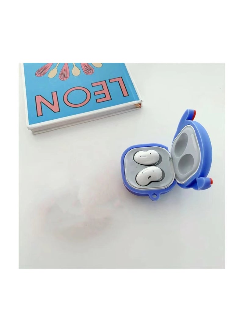Silicone Cartoon Earbuds Case Protective Cover with Keychain Fit for Samsung Galaxy Buds2 Pro (2022) /Galaxy Buds 2 (2021) /Galaxy Buds Pro (2021) /Galaxy Buds Live (2020)  - Image 3