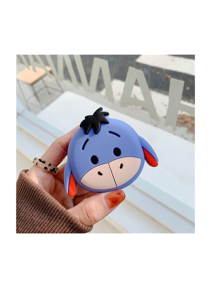 Silicone Cartoon Earbuds Case Protective Cover with Keychain Fit for Samsung Galaxy Buds2 Pro (2022) /Galaxy Buds 2 (2021) /Galaxy Buds Pro (2021) /Galaxy Buds Live (2020)  - Image 4