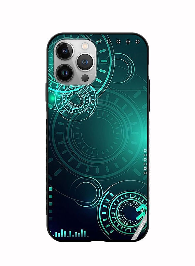 VR CREATIVE غطاء حماية لجهاز آبل آيفون 11 برو ماكس بتصميم تكنولوجيا خضراء متعدد الألوان - Image 1