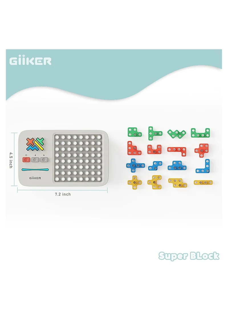 Giiker GiiKER Super Blocks, Over 1000 Leveling Challenges, Patience Games, Skill Games, Logic Games for Children from 6 Years, Portable Travel Games, Puzzle, Birthday Gift.