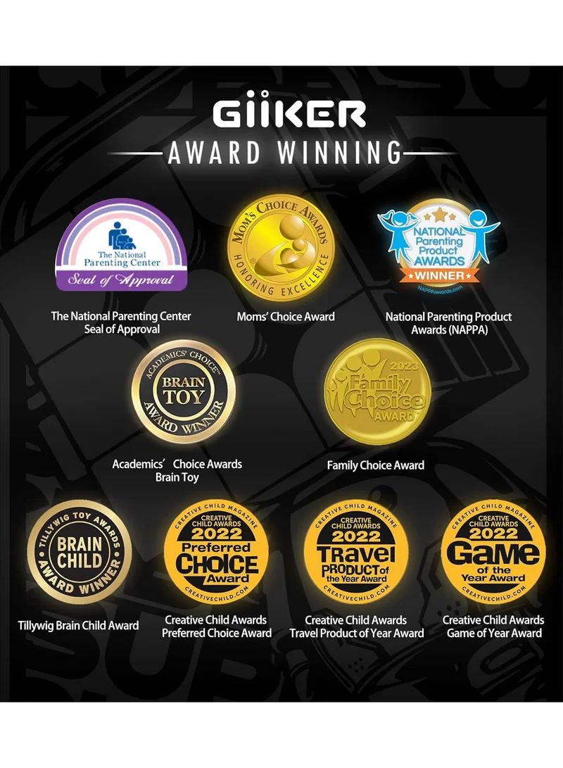 Giiker GiiKER Super Blocks, Over 1000 Leveling Challenges, Patience Games, Skill Games, Logic Games for Children from 6 Years, Portable Travel Games, Puzzle, Birthday Gift.
