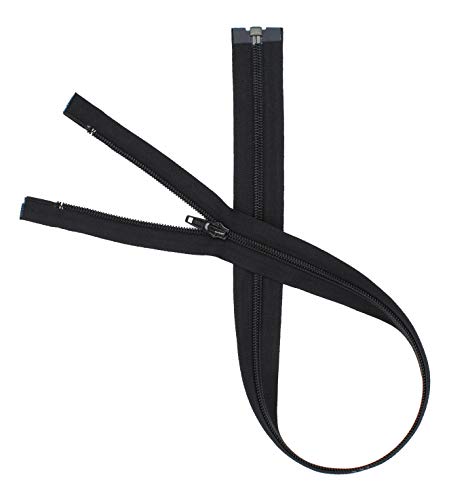 YKK® 27"Sport Jacket Zipper Nylon Coil Zippers #5 Separating Bottom ~ Black (1 Zipper/Pack) Made in USA! - Image 3