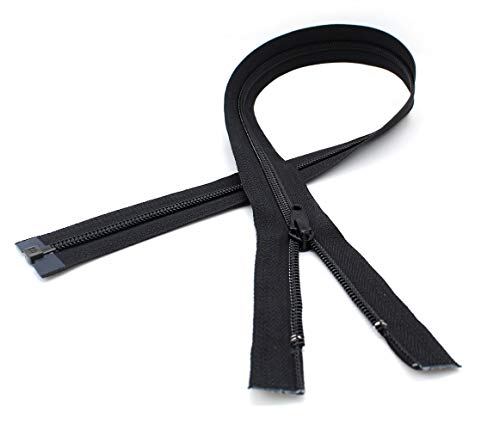 YKK® 27"Sport Jacket Zipper Nylon Coil Zippers #5 Separating Bottom ~ Black (1 Zipper/Pack) Made in USA! - Image 5