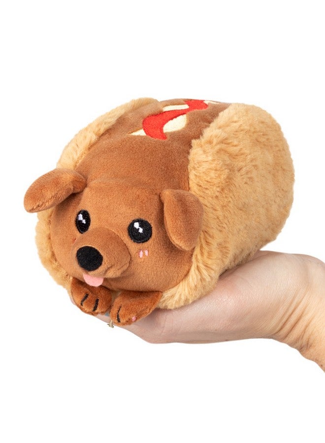 Squishable / Snugglemi Snackers Dachshund Hot Dog 5'' Plush - Image 1