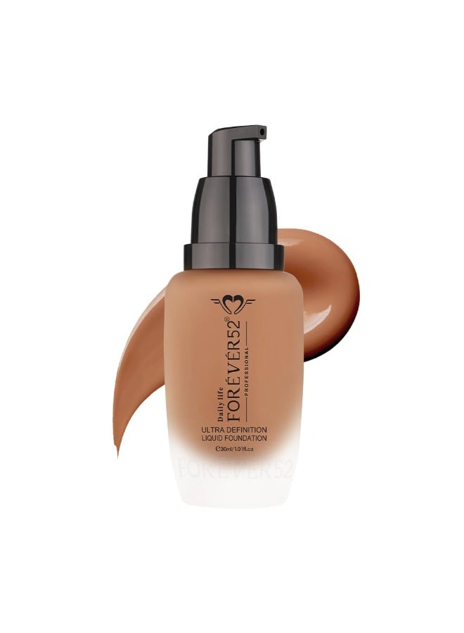 Daily Life Forever52 Ultra Definition Liquid Foundation|24H Wear, Medium to Full Coverage, Pore-Minimizing & Mattifying, Long Lasting, Anti-Aging, matte Finish | All skin types - Eclair 02  30ml - Image 1