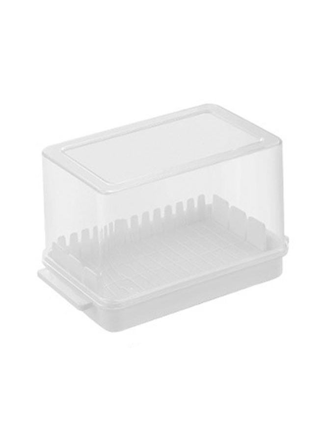 Thoraya - Butter Cutting Dish with Lid PP Rectangular Butter Container Accurate Cutter Box for Freezer Countertop - Image 1