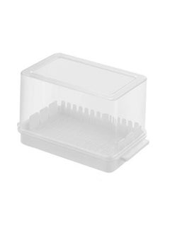 Thoraya Butter Cutting Dish with Lid PP Rectangular Butter Container Accurate Cutter Box for Freezer Countertop  - Image 1
