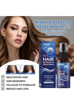 LUNOON Minoxidil Hair Regrowth Treatment - Growth Spray For Men and Women , 5% Minoxidil Hair Serum For Stronger Thicker Longer Hair Help to Stop Thinning and Loss Hair 30ml  - Image 4