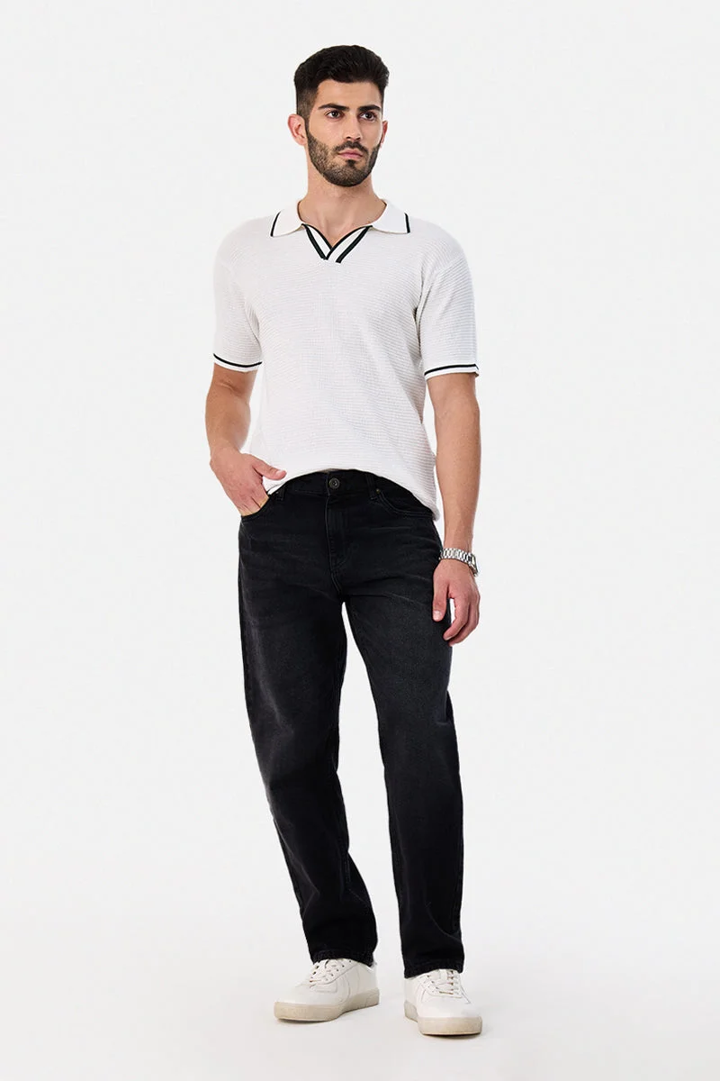 سنيتش 100% Cotton Knitted Polo T-Shirt