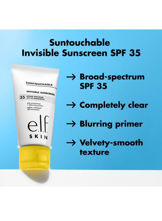e.l.f. e.l.f. SKIN Suntouchable Invisible SPF 35, Lightweight, Gel-based Sunscreen For A Smooth Complexion, Doubles As A Makeup Primer, Vegan & Cruelty-Free, Packaging May Vary  - Image 3