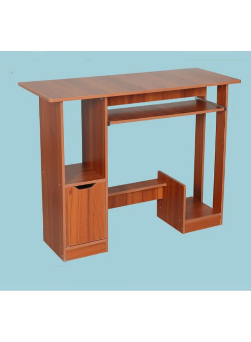 DubaiGallery Solid Wood Loptop Table With Keyboard Tray,multifunctional Durable Desktop Computer Table With Main Frame Drawer Practical Corner Table  - Image 2