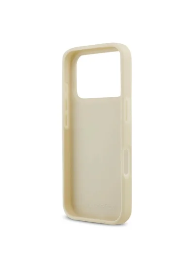Karl Lagerfeld iPhone 17 Pro Case / PU Leather Back Cover With Karl Script Logo & Buttons