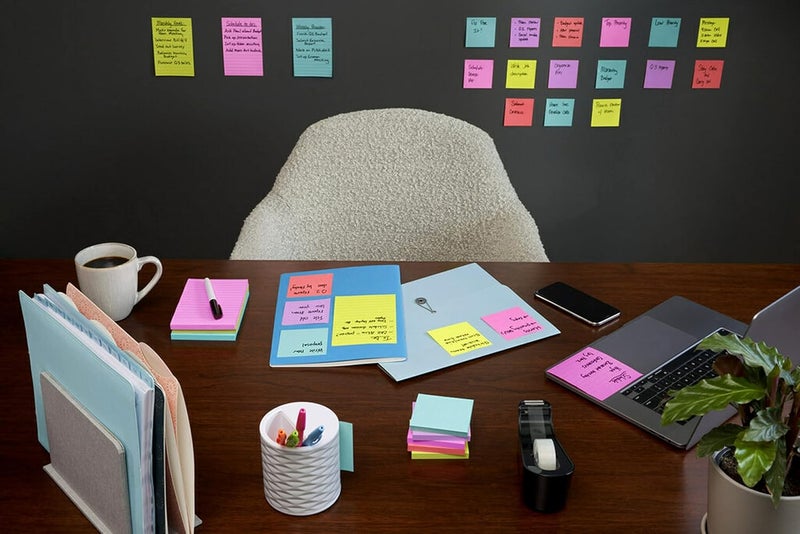Post It Super Sticky Notes 3 x 3 in (76 x 76mm) 3365 | Rio Assorted colors | Extra Sticky Notes | For Note Taking, To Do Lists and Reminders | Clean Removal | Recyclable | 65 sheets/pad | 1 pad/pack - Image 4