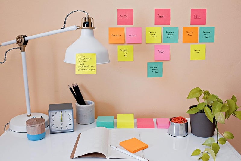 Post It Super Sticky Notes 3 x 3 in (76 x 76mm) 3365 | Rio Assorted colors | Extra Sticky Notes | For Note Taking, To Do Lists and Reminders | Clean Removal | Recyclable | 65 sheets/pad | 1 pad/pack - Image 2