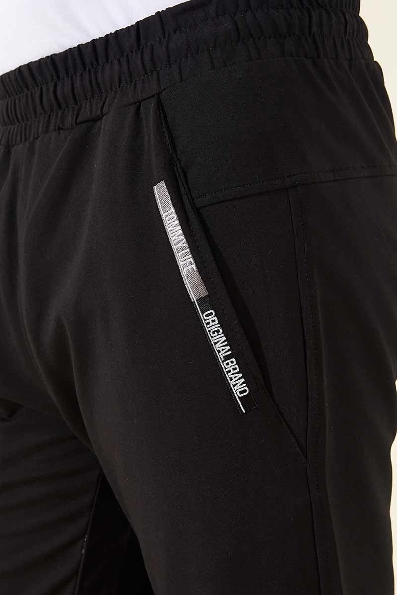 Tommy Life Black Men's Front Pocket Detailed Standard Fit Classic Leg Capri-83092_1  - Image 2