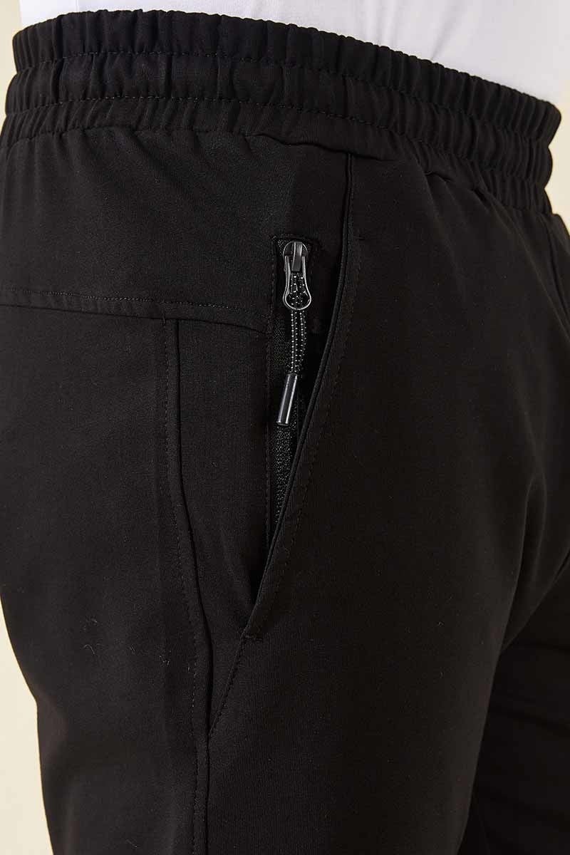 Tommy Life Black Men's Front Pocket Detailed Standard Fit Classic Leg Capri-83092_1  - Image 3