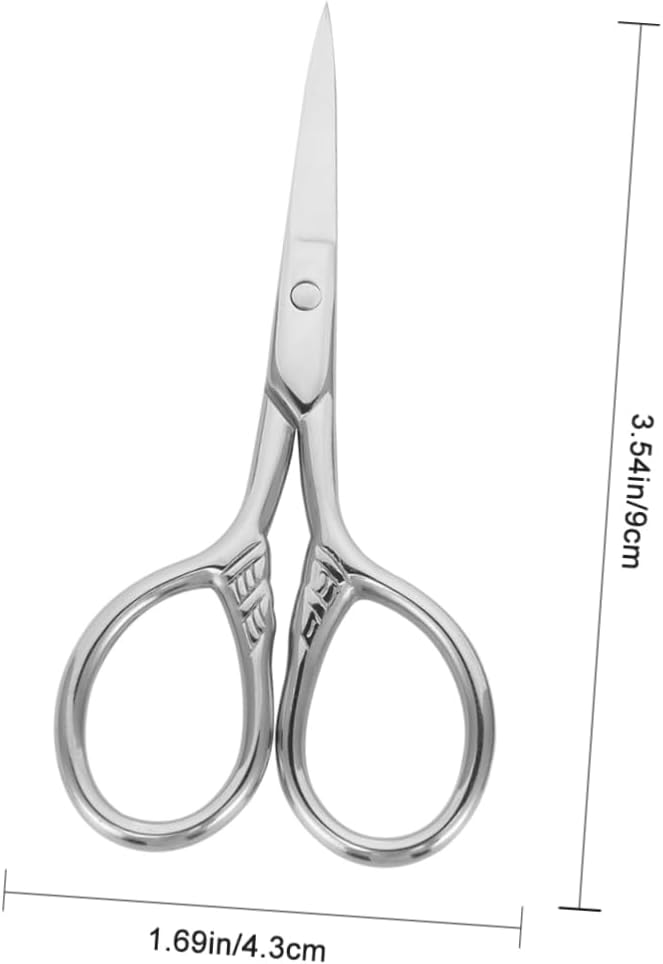 FOMIYES 6sets Beard Scissors with Comb Storage Bag Trimming Scissors for Facial Hair Nose Eyebrows Ear Hair Grooming - Image 5