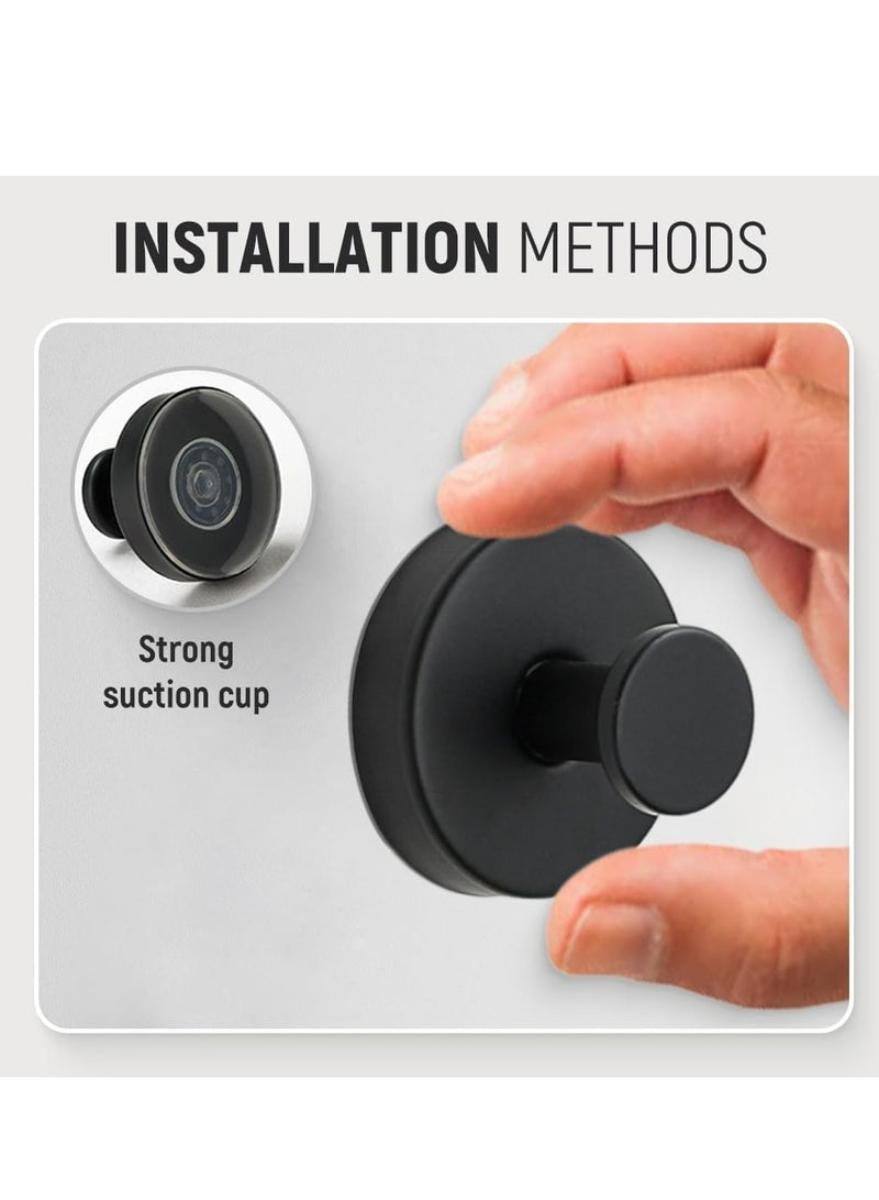 Loquat 2 Pack 2025 New Gold Suction Cup Hooks for Wreaths, Towels, No-Drill for Glass, Windows, Doors - Image 3