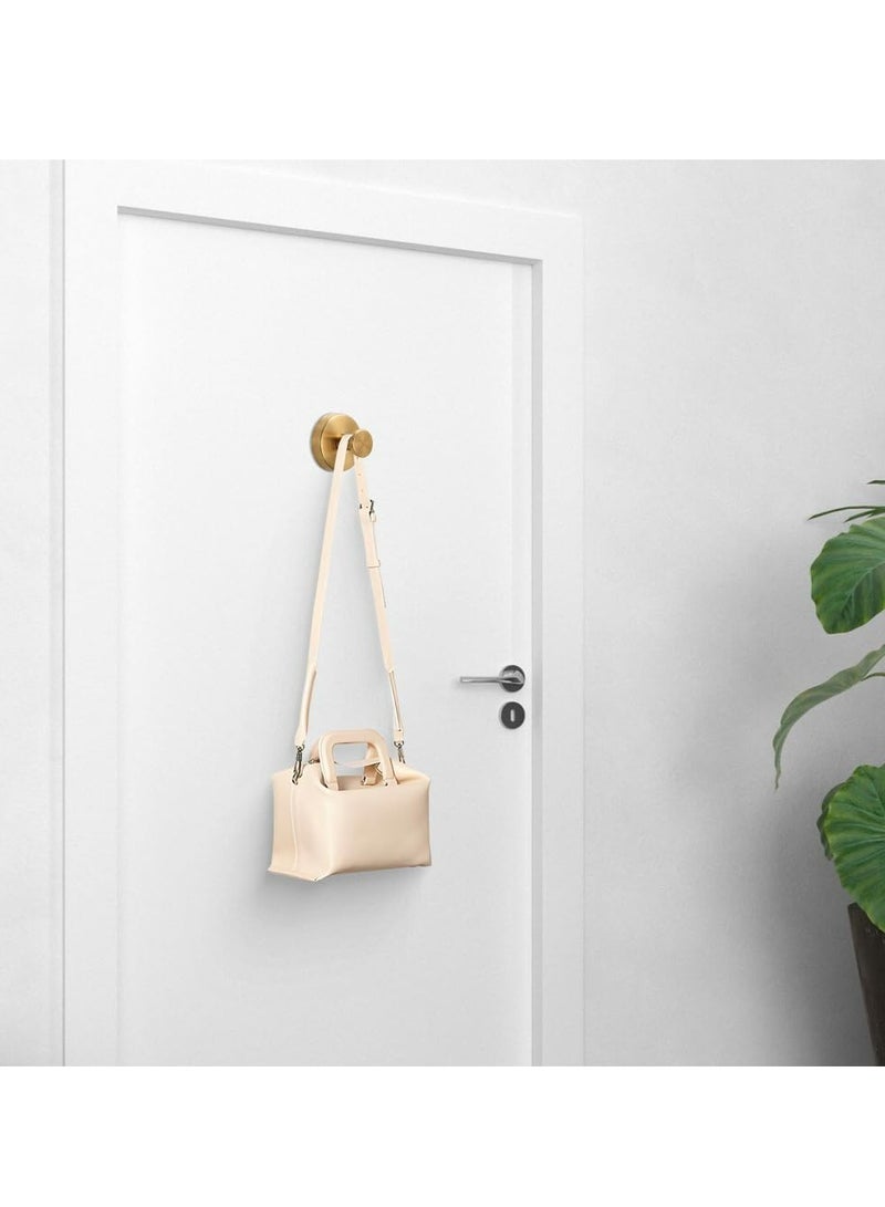 Loquat 2 Pack 2025 New Gold Suction Cup Hooks for Wreaths, Towels, No-Drill for Glass, Windows, Doors - Image 5