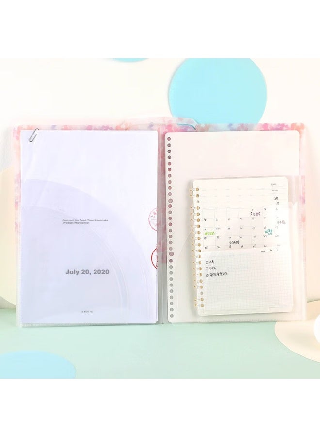 Kokuyo A4 File Folder, Watercolor Text, Campus Student Storage Binder, Document Pouch, Yellow, Wsg-fud810y - Image 3