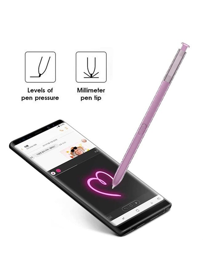 CaoXiong عبوة 2 قلم ستايلس جالاكسي نوت 9 مع قلم بديل بلوتوث S Pen لجهاز سامسونج جالاكسي نوت 9 SM-N9600، SM-N960U، SM-N960U1، SM-N960N، SM-N960W قلم S Pen نوت 9 5G S Pen (أرجواني) - Image 1